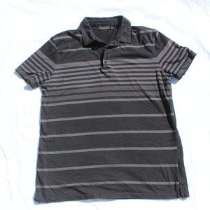 Apt 9 L Quality Black Stripped Polo